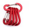 Alambre de acero de aleación de aluminio multicolor No. Mosquetón tipo calabaza para exteriores con hebilla plana para colgar en la mochila o en el hervidor.