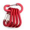 Alambre de acero de aleación de aluminio multicolor n.°. 5 Mosquetones con Forma de Calabaza para Exteriores, Clip para Mochila, Clip para Botella de Agua, Clip de Resorte Plano