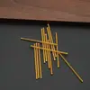 Eletroforese Alta Retenção de Cor DIY Estilo Antigo Feito à Mão 2*25mm Grampo de Mola para Hanfu com Enrolamento de Flores e Antenas de Borboleta