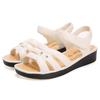 Sandalias Cuña de Velcro, Antideslizantes, Nuevo Estilo Verano 2026, Tacón Medio, Suela Gruesa, Cómodos Zapatos Casuales para Mamá de Mujer, Zapatos de Mujer
