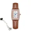 Relógio Feminino Orsga com Barril Cravejado de Diamantes Luxo Acessível Moda Elegante Fabricante Romano Transmissão ao Vivo Transfronteiriça Relógio de Quartzo para Mulheres