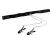 Venta al por mayor transfronteriza de collares de cuero sexy para mujer, accesorios para sm, suministros sexuales para marido y mujer, collar con clip de pecho negro