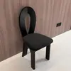 Cadeira de Jantar Vintage em Madeira Maciça Estilo Francês, Cadeira para Uso Doméstico com Encosto, Cadeira Estilo Mid-Century Wabi-Sabi, Mesa e Cadeira Simples e Luxuosas para Restaurante de Hotel