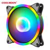 Ventilador de Chasis Gemini 2ª Generación 12cm Alto Brillo Doble Cara + Eje Luminoso Silencioso Ventilador para Computadora de Escritorio