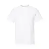 Camiseta de Manga Corta de Color Sólido para Hombre de Verano, Marca de Moda, 100% Algodón, Camiseta Transfronteriza, Estilo Americano, Cuello Redondo, Ropa para Parejas, Cómoda, Transpirable, Corte Holgado