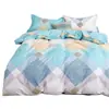 Fábrica funda de edredón suave y amigable con la piel pieza única impresión cepillada ropa de cama cepillada sábana funda de edredón puesto venta al por mayor