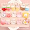Pegamento Crema Dona Resina Accesorios Pequeños DIY Niños Lindo Perlado Accesorios para el Cabello Pasador Conejo Accesorios Carcasa de Teléfono