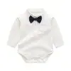 Mameluco de Bebé Caballero 2026 Nuevo Estilo Ropa Infantil Body con Pajarita Traje Triangular para Gatear Body de Manga Larga para Bebés Niños