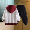 Trajes de Ropa Procesada y Personalizada para Niños de Primavera y Otoño 2025 Nuevas Sudaderas de Otoño Deportivas para Niños Grandes Niños Frescos y Guapos