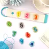 Parche de Bordado de Dibujos Animados Digitales 0-9 DIY Nombre Número de Teléfono Insignia Accesorios para Zapatos y Sombreros Pegatina de Tela Adhesiva