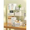 Estantería de escritorio, estantería para dormitorio, oficina, mesa pequeña, estantería en capas, escritorio para sala de estar, almacenamiento, estantería sencilla