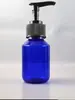 Plástico Azul Marrom Garrafa PET Garrafa Pura Lw Tampa Antifurto Garrafa com Bomba de Pressão Garrafa para Líquido de Banho Garrafa de Shampoo Garrafa Flor