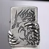 CHIEF/Líder Serie Nostálgica Plata Antigua Encendedor de Queroseno Garra de Dragón Mágica Pasta de Relieve Encendedor Retro Antiguo