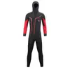Traje de Buceo de 5/7 mm para Hombre, Traje Térmico de Surf, Traje de Baño de una Pieza para Natación Invernal, Traje Térmico Engrosado Semi-Seco de Surf para Buceo Libre