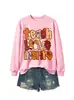 Ensinar amor inspirar comércio exterior transfronteiriço Amazon atacado feminino confortável casual plus size versátil moletom