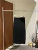 [Kai Pu] Trece Filas Otoño Extremo Minimalista Relajado Abertura Lateral Alta Versátil Adelgazante Tubo Recto Falda Mujer BQA5194