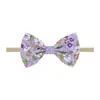 Faixa de Cabelo Floral com Laço Estilo Retrô Europeia e Americana Pequena Fresca e Simples Faixa de Cabelo Infantil Headband Fabricante Transfronteiriço