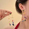 Pendientes de Flor de Cuentas Dulces Bosque de Letras de Primavera 2025 Pendientes Nuevos Femeninos Más Fáciles de Combinar Pendientes