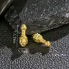 Colgante de Asiento de Loto Chapado en Oro de Plata S925 Completo con Accesorio de Agujero Pasante, Accesorio Versátil de Plata Pura Estilo Étnico Chino Nuevo para DIY