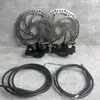 Conjunto de freio a disco para bicicleta de montanha pinça de freio dispositivo de freio para bicicleta elétrica dobrável pastilha de freio a disco