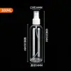 Botella pulverizadora transparente de PET botella pulverizadora de loción de viaje 50ml botella de plástico rellenable botella pulverizadora de niebla fina