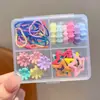 Pinzas y Gomas para el Cabello Especiales para Muñecas de Algodón, Materiales Hechos a Mano para DIY, Alta Elasticidad, Gomas para el Cabello No Dañinas para Muñecas que Lloran