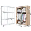 Armario Multifuncional a Prueba de Polvo de Tela No Tejida para Hogar Dormitorio Armario Simple Gabinete de Montaje Shein/Temu Dropshipping Nacional