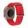 Adequado para Pulseira Apple Ocean Watch Apple Watch8 Ultra Watch Modelo Igual Oficial Pulseira de Silicone com Fivela Dupla