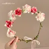 Diadema de Corona Floral Estilo Bosque para Mujer, Nuevo 2026 Ambiente de Principios de Primavera Sesión de Fotos Diadema de Hada Accesorio para el Cabello