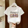 Camiseta infantil de manga curta para meninas, algodão puro, novo modelo 2026, roupa de verão de meia-manga para meninas, camiseta para bebês, top de verão