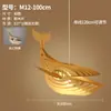 Luminária de cabeceira para quarto em estilo japonês wabi-sabi, luminária de parede com fundo de arte em madeira para sala de estar, popular em hospedagens online, luminária pendente de abóbora simples e única