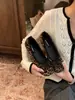 Zapatos de mujer estilo ballet, colección primavera/otoño/invierno 2026, suela blanda, diseño de punta dividida, boca poco profunda, suela plana, estilo Mary Jane