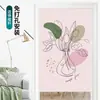 Cortinas de Puerta Estilo Chino para Dormitorio, Cocina, Baño; Cortinas Colgantes, Cortinas de Tela, Cortinas de Privacidad, Cortinas Divisorias sin Taladro, Cortinas Impresas para Puerta