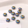Contas Esféricas Lisas de Esmalte Cloisonné de 10mm Feitas à Mão para Pulseira de Miçangas DIY Chaveiro Material para Joias Acessórios Contas Soltas