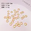 Prata S925 banhada a ouro placa envolvida contas UFO espaçador acessórios cordão pulseira colar cordão corda trançada diy semi-formado