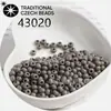 Cuentas de vidrio checas baoshiosa color natural para arroz no se decoloran color sólido pintura al óleo cuentas de porcelana hechas a mano para pulsera DIY