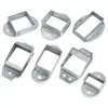 Accesorios para Barandillas Base Fija Columna de Acero Zincado Base Negra Gris Barandilla de Escalera Conector de Tubo Cuadrado Hebilla de Tensión