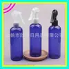 Botella rociadora de mano azul de 300 ml, atomizador fino de ratón, botella con hombro redondo, botella de riego, botella rociadora de agua floral de 300 ml