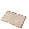 Alfombra de Piso Absorbente de Encaje Simple Imitación Cachemira Puerta de Baño Antideslizante, Resistente a la Suciedad y al Desgaste Suelo Suave Alfombra Doméstica
