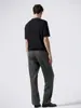 Ropa de punto de manga corta para hombre estilo Henley de lujo ligero 'Old Money', nueva de verano, minimalista, versátil, transpirable, camiseta de punto