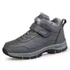 2026 Pantufas de Inverno Sapatos de Algodão Masculino para Exterior Masculino Temporada Botas de Neve de Cano Alto Sapatos para Caminhada de Idosos Feminino Mãe Veludo Plus