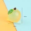 Micro-paisagem simulação luminosa fruta tridimensional comida e brincar enfeites de resina grampo de cabelo diy acessórios decorativos tridimensionais pequenos ornamentos