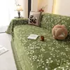 Funda de sofá de chenilla de alta gama estilo minimalista, adecuada para todas las estaciones, funda jacquard colorida de una pieza, venta al por mayor, antiarañazos de gato
