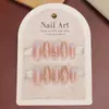 Uñas Postizas, Adornos de Perlas Dulces, Moños y Diamantes Hechos a Mano, Manicura Prehecha Desmontable para el Uso Diario y Citas