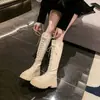 Estilo oscuro personalidad genial tendencia callejera botas misteriosas 2026 zapatos de mujer estilo popular