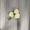 3 Cabeças de Rosas Anna Salão de Casamento Decoração Flores Artificiais Adereços para Foto Fotografia Flores de Rosa Multi-Cabeça Botões de Rosa Núcleo de Rosas