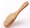 Peine Pequeño Personalizado de Bambú y Madera Que No Daña el Cabello, con Cojín de Aire para el Cuidado del Cabello, de Alta Calidad, Portátil, Compacto, Peine Masajeador para Volumen