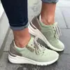 2021 Nueva Estación Independiente Venta al por mayor Casual Zapatos de Mujer Tenis Con cordones Flor Quemada Plataforma Talla Grande Zapatos Individuales