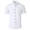 Camisa Lisa de Color Sólido Estilo Coreano Ajustada para Hombre Camisa Lisa para Hombre Simple de Negocios Delgada Camisa de Hombre de Moda Transfronteriza Aliexpress