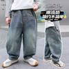 Pantalones para Niños Primavera y Otoño Jeans Elegantes para Niños 2026 Nueva Moda Ropa para Niños Pantalones Sueltos para Niños Pequeños y Medianos Ropa Moderna de Primavera y Otoño